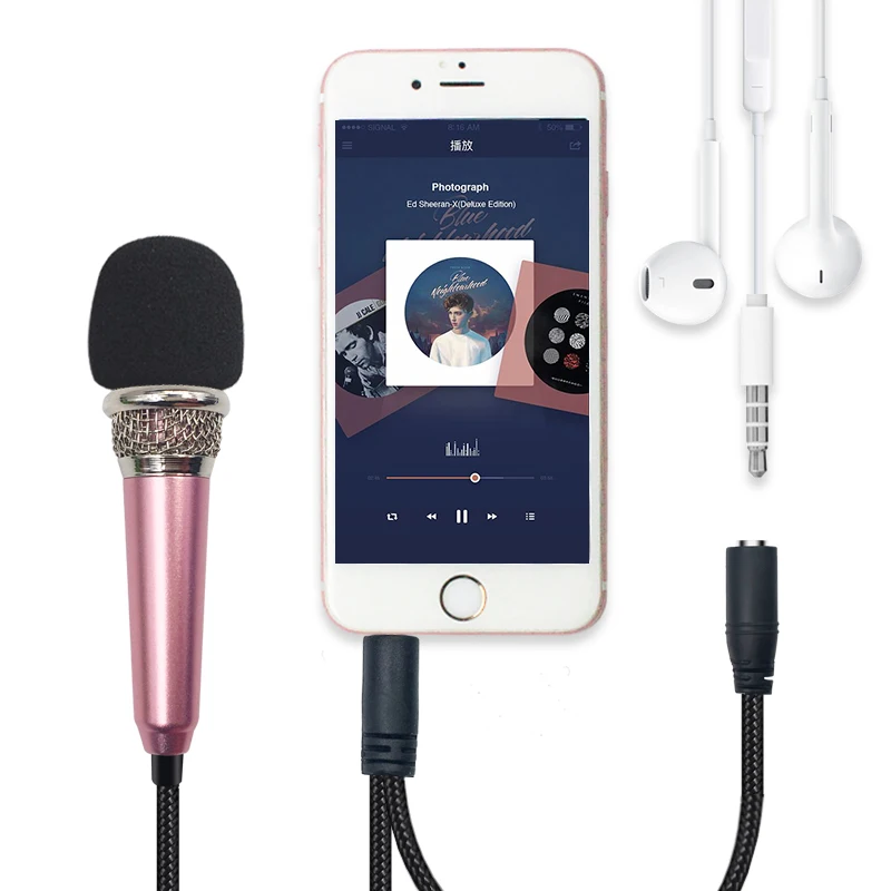 

Handheld Mic Portable Mini 3.5mm Stereo Studio Speech Mic Audio Microphone For the Smart mobile Phone Desktop Accessories
