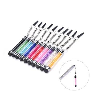 

1Pc Luxury Fashion Diamond Crystal Stylus Touch Screen Pen Stylus For iPhone Tablet Laptops Universal Phones Stylus Styluses Pen