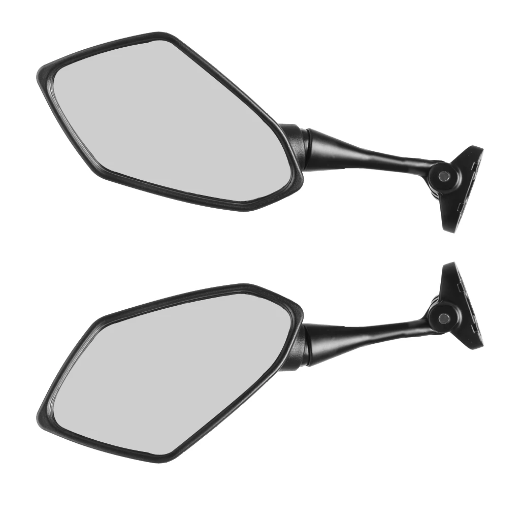 Universal Motorcycle Motorbike Rearview Mirrors Bar End Side Mirror for 2009 Yamaha FZ6R Sport Bike (Black) Rearview Mirror