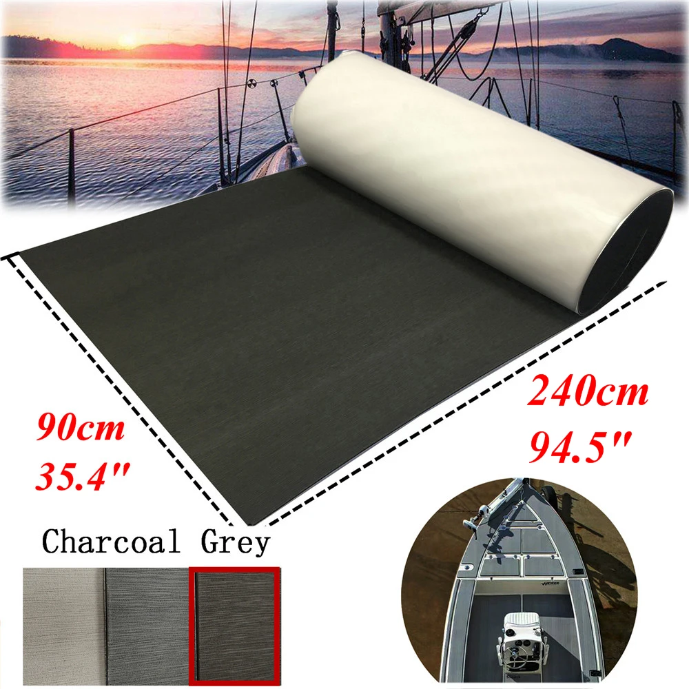 35.4/"x94.5/" EVA Foam Marine Flooring Yacht Boat Decking Sheet Charcoal Grey Pad