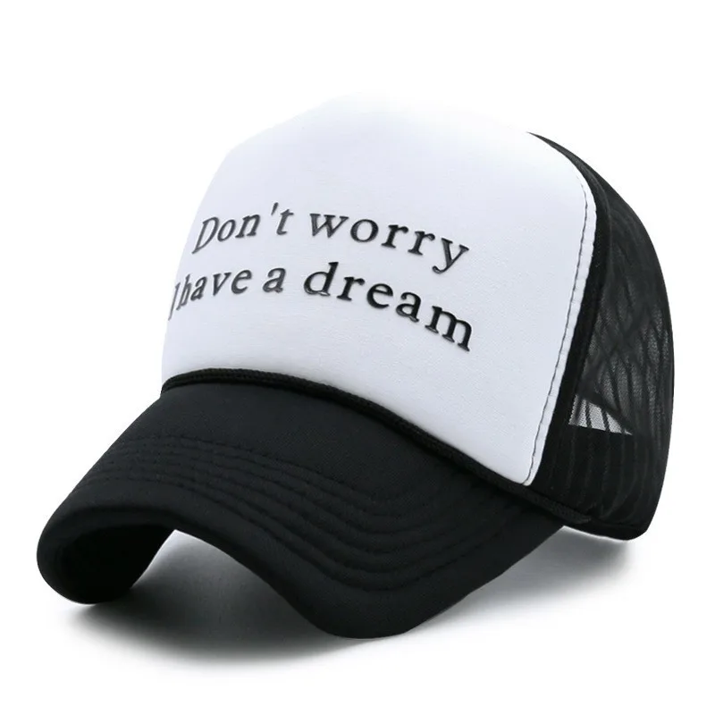 Летние солнцезащитные шляпы для взрослых, мужские крутые хип-хоп панк-рок кепки для грузовиков, женская модная сетчатая бейсболка s - Цвет: A40