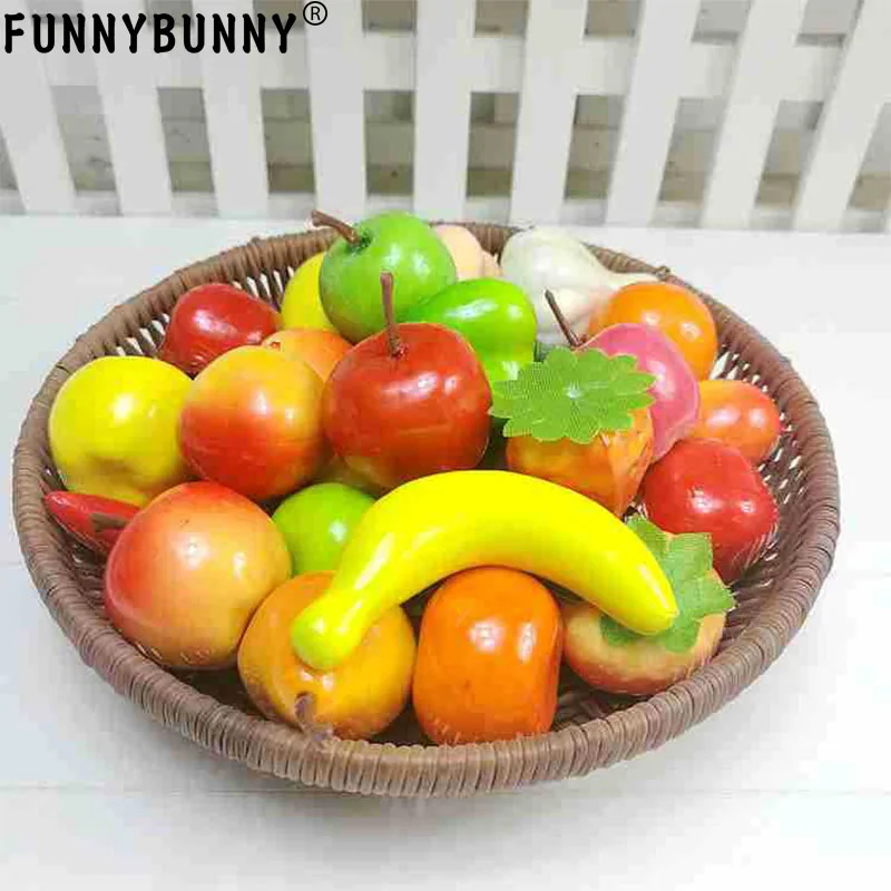 

FUNNYBUNNY Simulation Foam Small Fruit 35# Small Fruit Model Mini Fruit and Vegetable Set Window Decoration Props