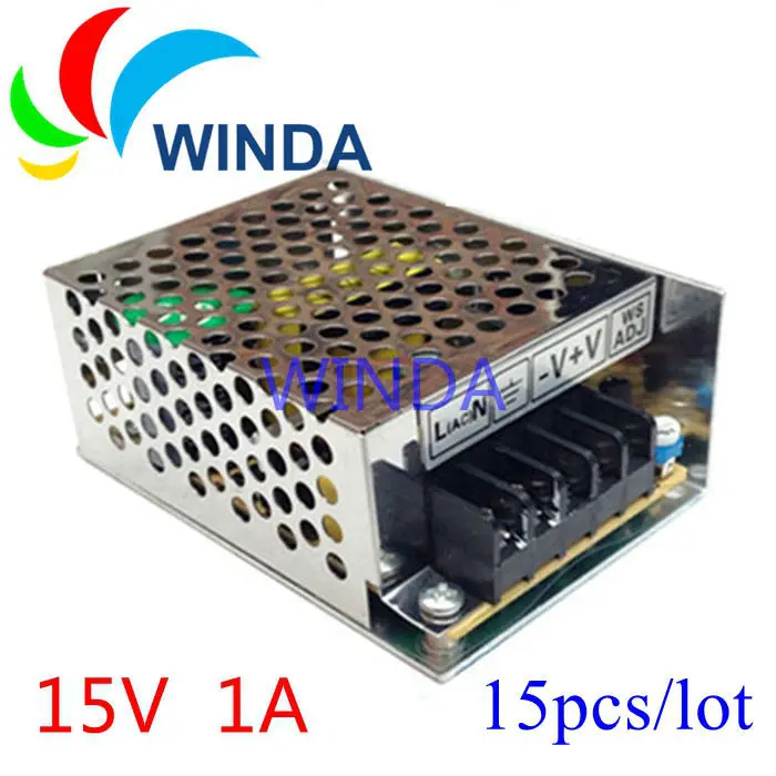 

15W switching power supply output 15V 1A Low Power safer & more professional for centralized system cctv 3d print 15pcs