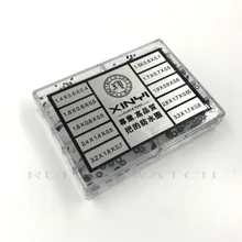 Крошечные резиновые трубки для часов Корона уплотнительное кольцо Коробка Набор для водонепроницаемых часов печать