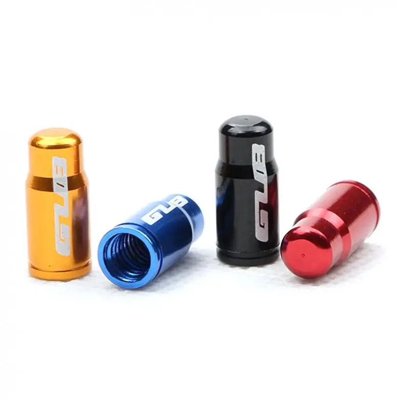 

GUB 50Pcs 4 Colors Aluminum Alloy French Tyre Air Valve Caps Dust Cover for MTB Road Bike Motorcycle Bikes Accessories