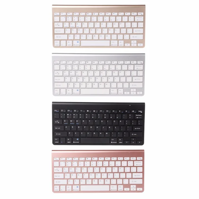 Best Price Energy-saving Universal Lightweight Ultra-Slim Mute Keys Bluetooth 3.0 Wireless Keyboard for IOS Android WIN