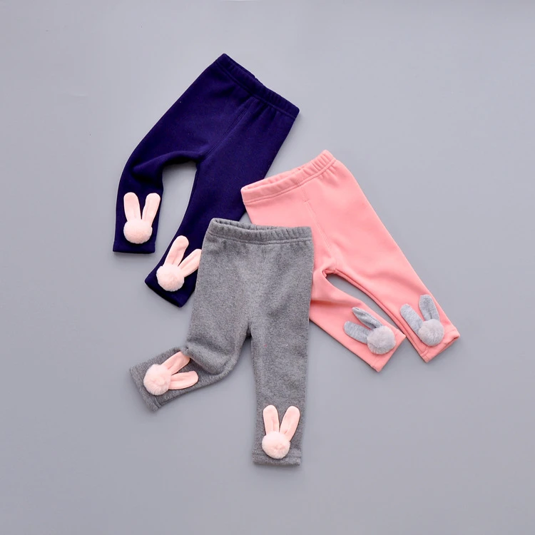 Hiver Automne Enfant Bebe Filles Maigre Pantalon Enfants Leggings Mignon 3d Lapin Strousers Extensible Velours Chaud Leggings 1 4 Ans Aliexpress