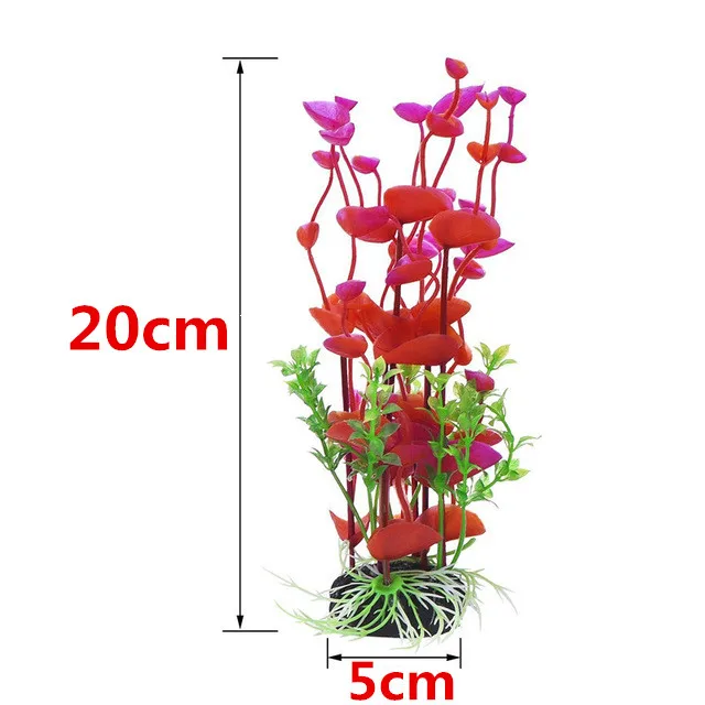 2 стиля пластиковый Искусственный аквариум декоративные растения хороший аквариум поддельные водные растения подводный водоросли Lanscaping Декор - Цвет: 176red
