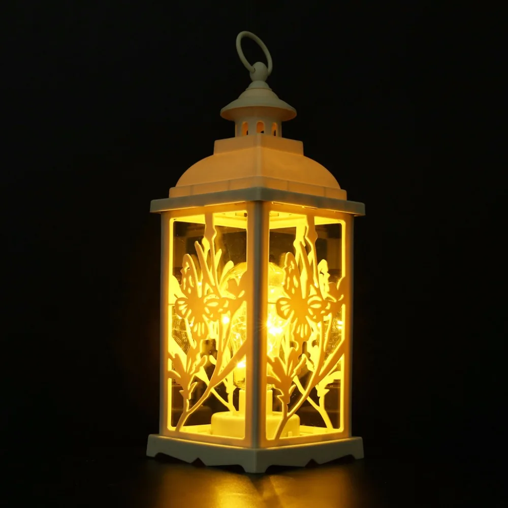 

14" Tall Butterfly Europe Decorative Bulb LanternCopper Wire String Light Hanging Lamp For Courtyard 10-LED