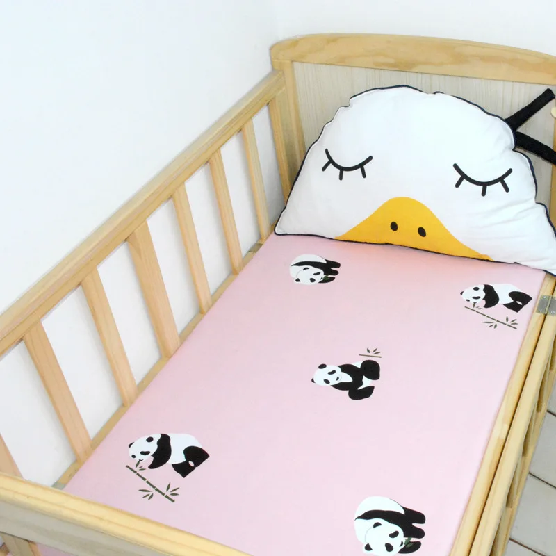 

2016 New cute Baby Crib Bedding Sheet Cartoon Cot Bed Junior Bed Baby Bed Fitted sheets mattress cover clouds tree stars pattern