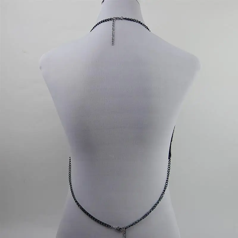 Ожерелье для тела креативный сексуальный алюминиевый сетчатый цепь бикини цепочка-ожерелье на пояс для женщин и девочек