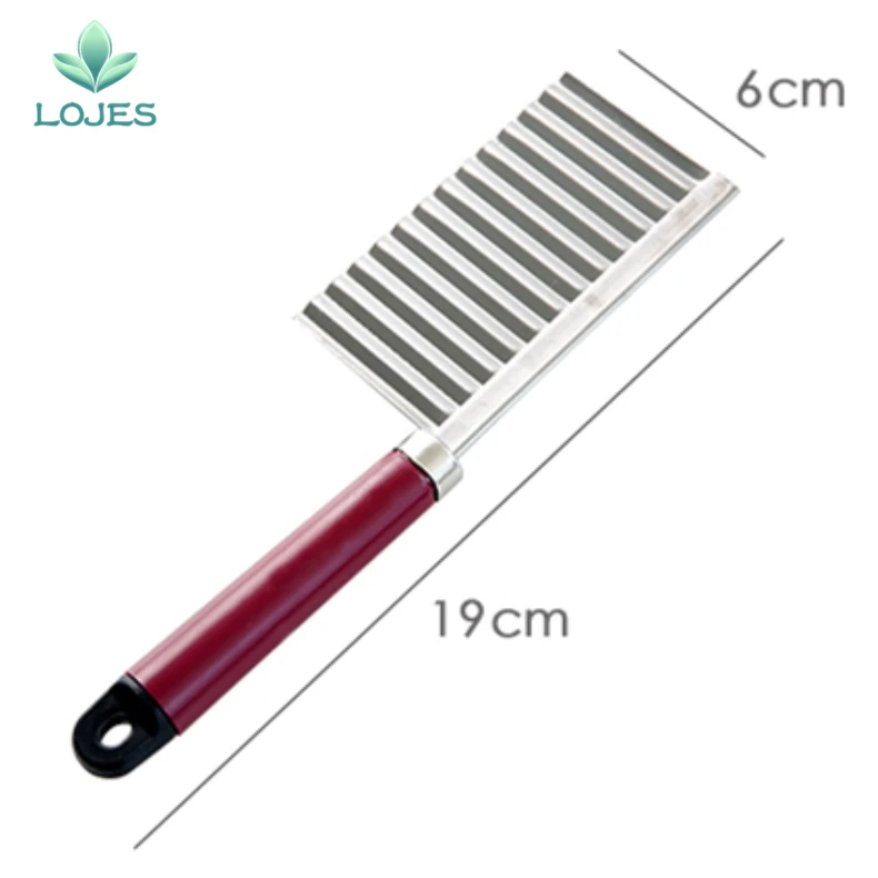 Stainless Steel Potato Dough Waves Crinkle Cutter Slicer Home Kitchen Vegetable Chip Blade Knife Cooking Tools