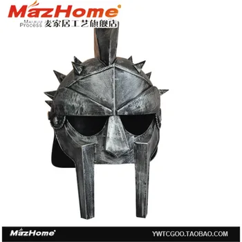 

Vintage Hand-Made Rome Armor Sparta Knight Cross Helmet Middle Ages Antique Home/Bar Decor Cool Ancient Iron Ornaments