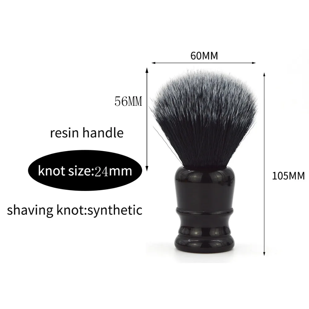 Dscosmetic 24 мм Мужская щетка для бритья, в случае если у вас возникают какие-либо черный ручка синтетических волос смокинг с щеткой для бритья