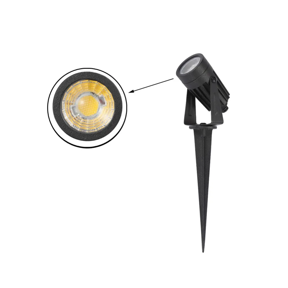 3 Вт 6 Упак. COB LED лампа для газона AC/DC 12V наружный декоративный ландшафтный свет