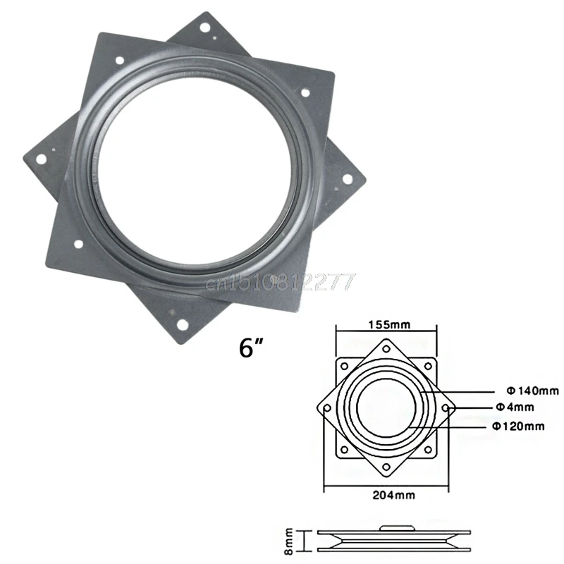 Квадратная подшипниковая поворотная пластина Lazy Susan проигрыватель " /4"/" тв стойка стол инструмент# H0VH# Прямая поставка