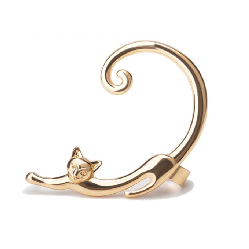 Cat Clip On Earrings Ear Cuff Earrings for Women 1PC ear clip earrings clip earrings ear clip ear accessories
