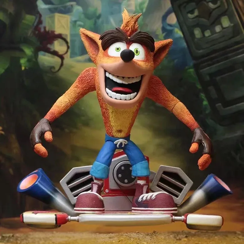 

Crash Bandicoot Deluxe Action Figure 1/8 scale painted figure Crash Bandicoot With Jet Board PVC figure Toy Brinquedos Anime