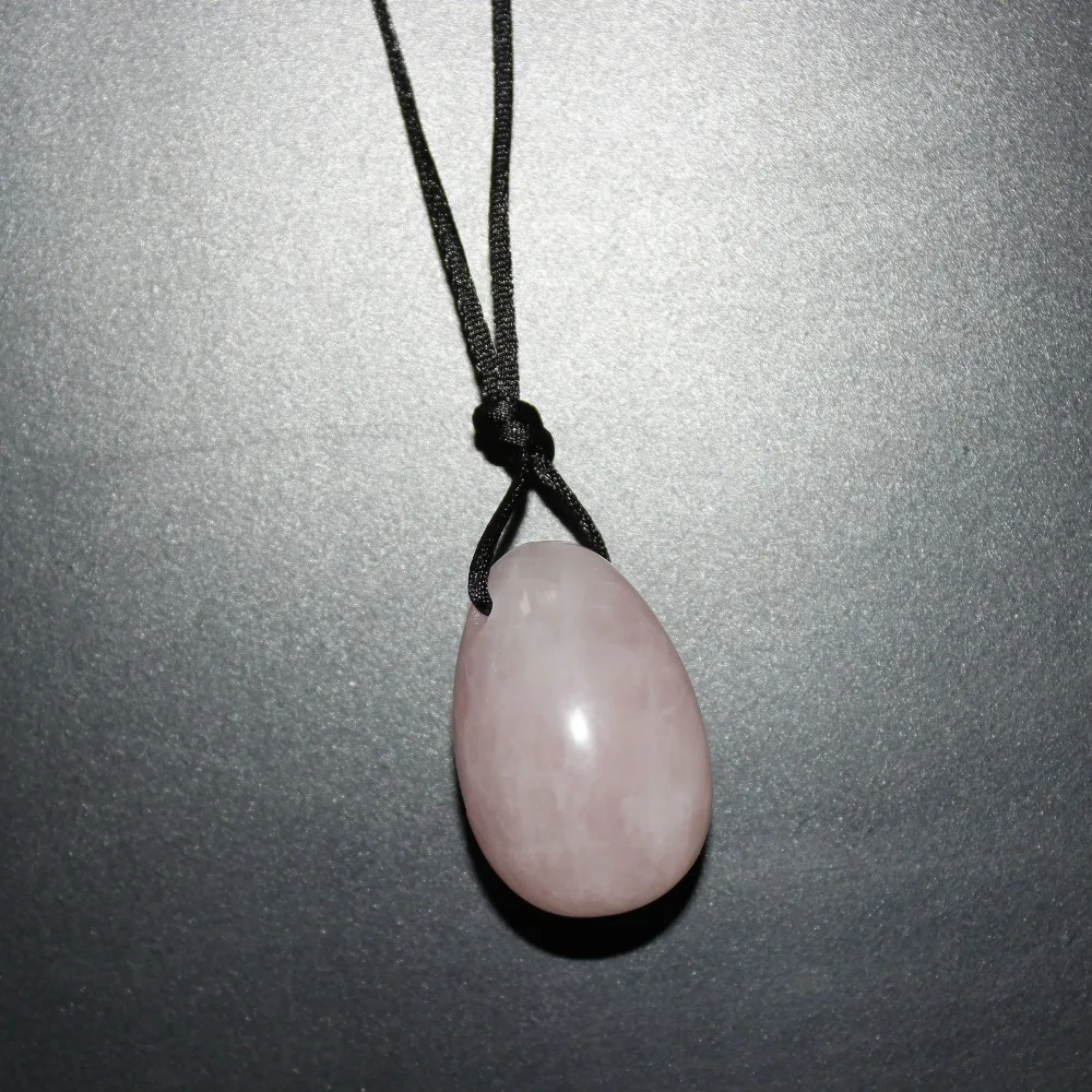 

small 30mm*20mm natural stone drilled jade yoni egg for kegel 1 piece