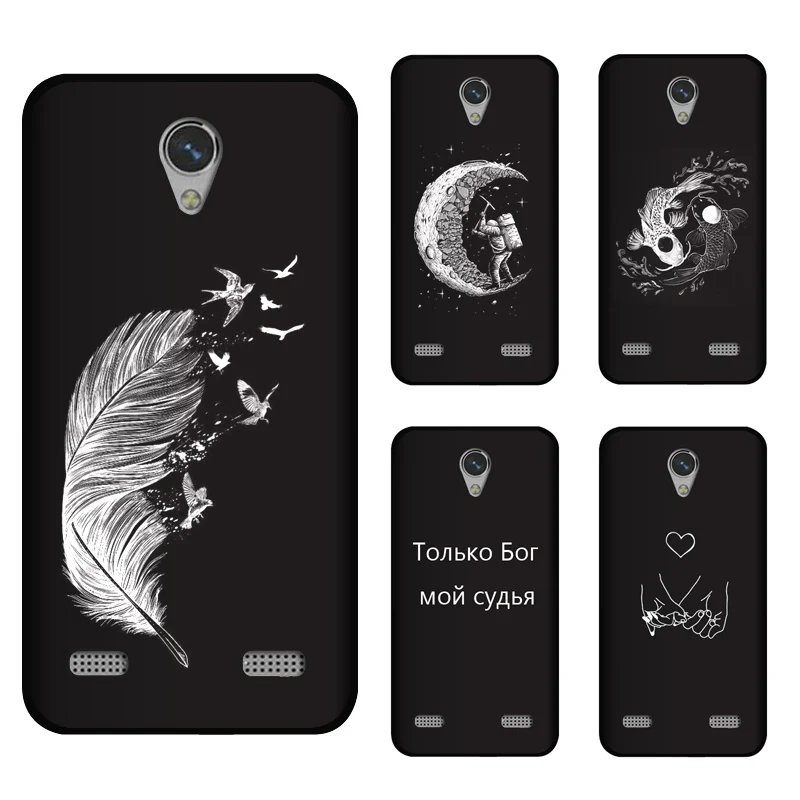 Мягкий силиконовый чехол из ТПУ 5 0 дюйма для ZTE Blade A520 с рисунком Матовые чехлы s |