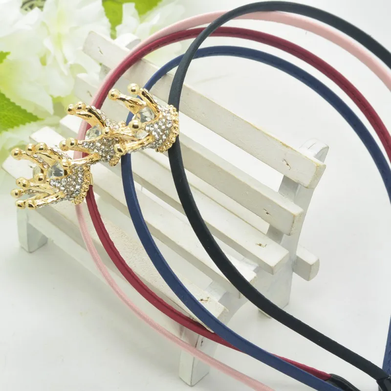 1 PCS Kids Rhinestone 3D Crown Headband Baby Princess Queen Hair Band Children Accessories