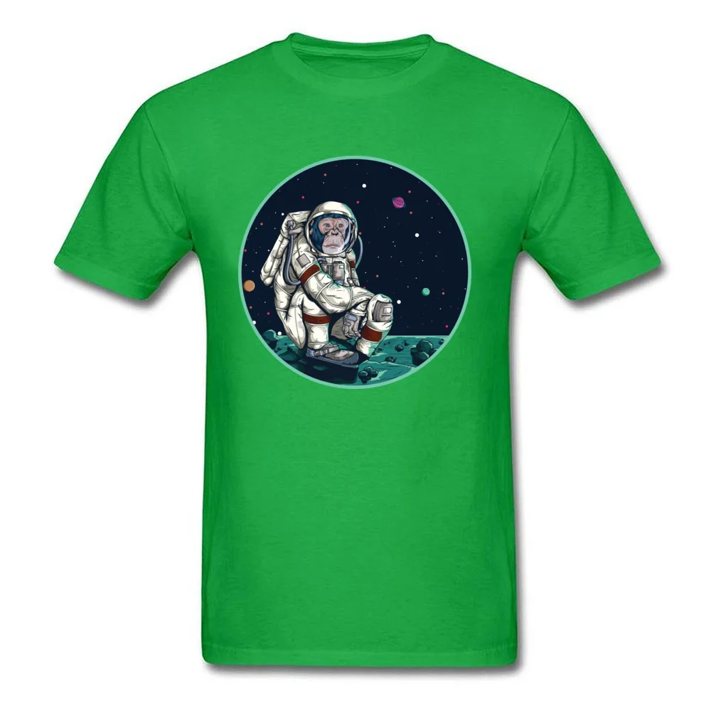 New Arrival Space Monkey Unique Short Sleeve T Shirts VALENTINE DAY O Neck Cotton Fabric Tops & Tees for Boys Tops Shirts Street Space Monkey green