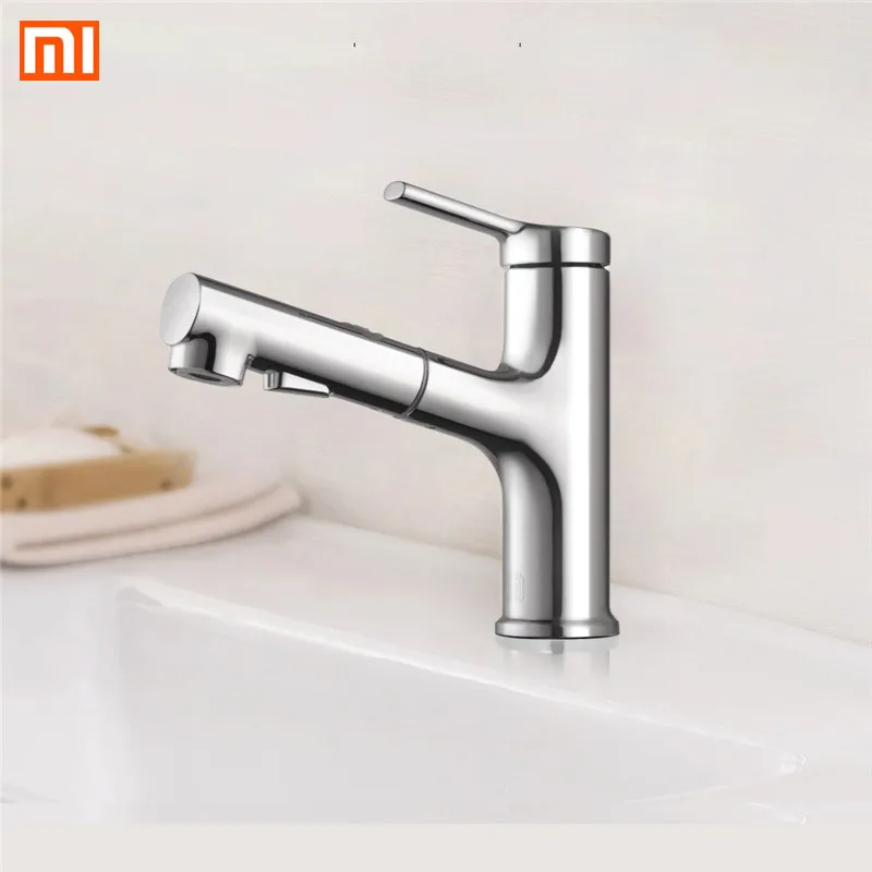  X DABAI Bathroom Basin Sink Faucet Pull Out Rinser Sprayer Gargle Brushing 2 Mode Tap Cold & Hot Mi