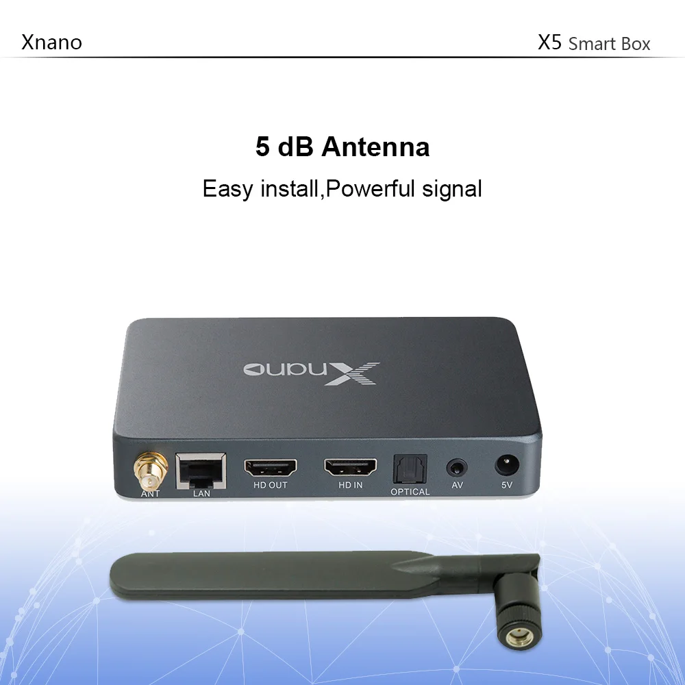 Xnano X5 Смарт ТВ приставка Android 6,0 Realtek RTD1295 четырехъядерный ТВ приставка 2G DDR4 16G USB3.0 wifi Bluetooth 4,0 HDMI в медиаплеер