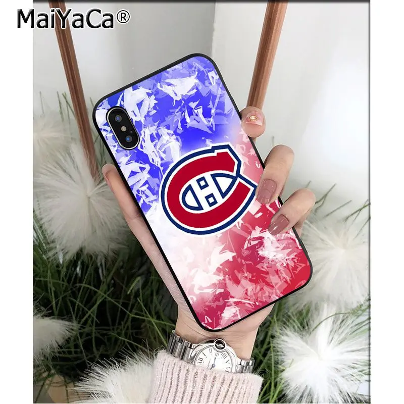 MaiYaCa Montreal Canadiens TPU Мягкий силиконовый чехол для телефона для Apple iPhone 8 7 6 6S Plus X XS MAX 5 5S SE XR мобильных телефонов