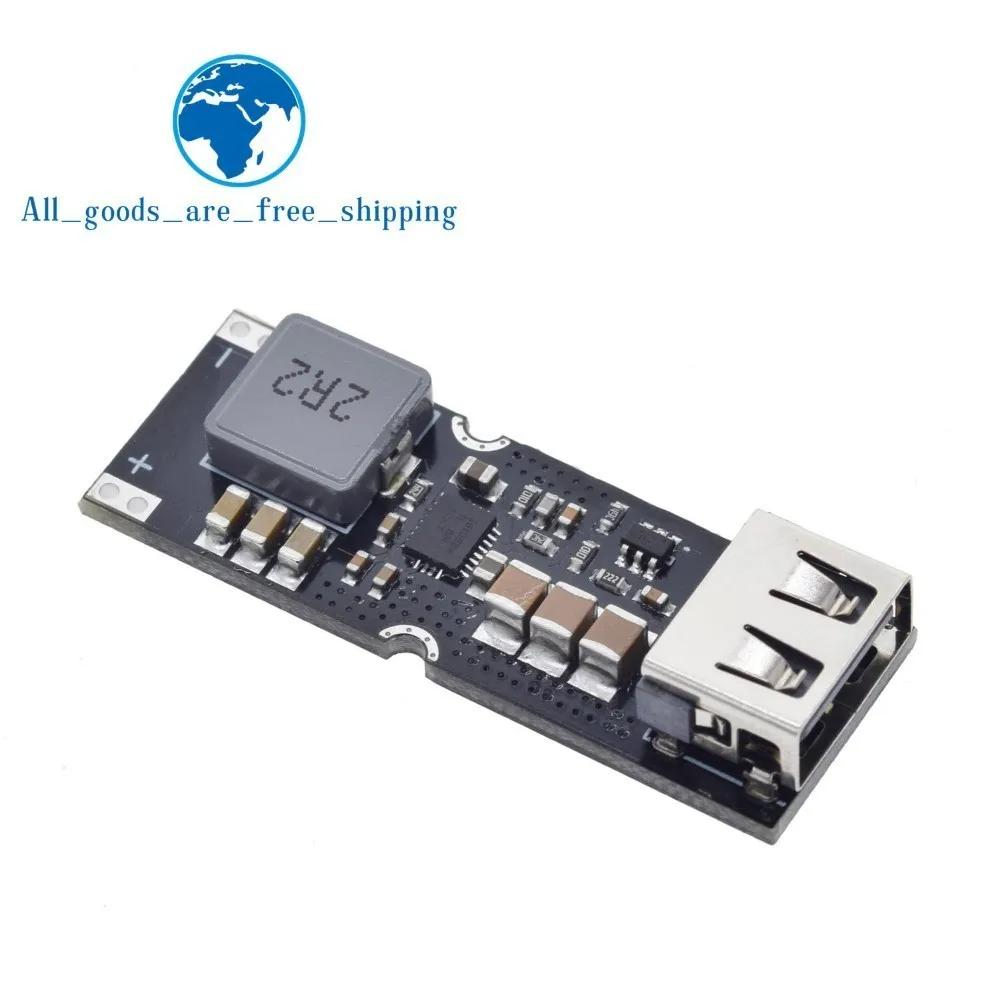 

Single Cell Lithium Battery Boost Power Module Board 3.7V 4.2V Liter 5V 9V 12V USB Mobile Phone Fast Charge QC2.0 QC3.0 TPS61088
