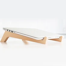 Портативная деревянная полка держатель настольный добавить высоту держатель для ноутбука компьютера