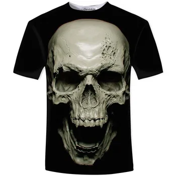 Summer 3D Skull Rock Shirt