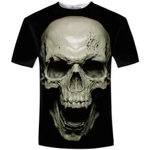 Cloudstyle New Hot Men Summer 3D t shirt Street Fashion models love skull soul chariot Rock T-shirt Clothes