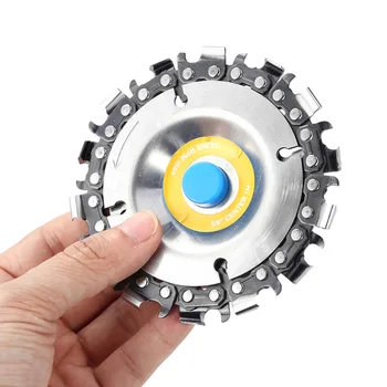 

14/22 Tooth 5/8" Cut Grinder Disc Woodworking Chain Grinder Angle Milling Chain Saws Disc Wood Carving Disc Angle Grinding Tool