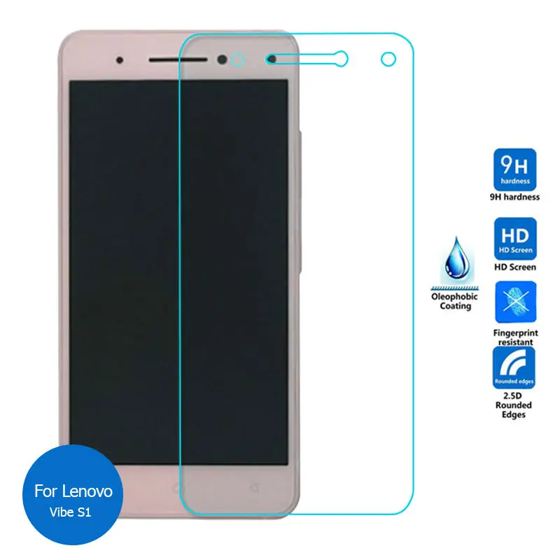 

For Lenovo Vibe S1 Tempered Glass Screen Protector 2.5 9h Safety Protective Film on S 1 S1a40 S1c50 a40 c50 pelicula de vidro