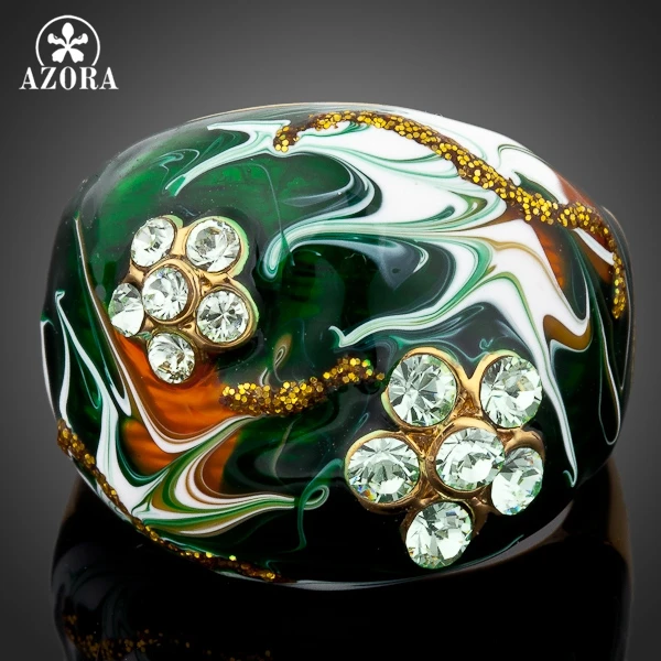 Женское кольцо с австрийским кристаллом Stellux TR0054|designer ring|ring designring pattern |