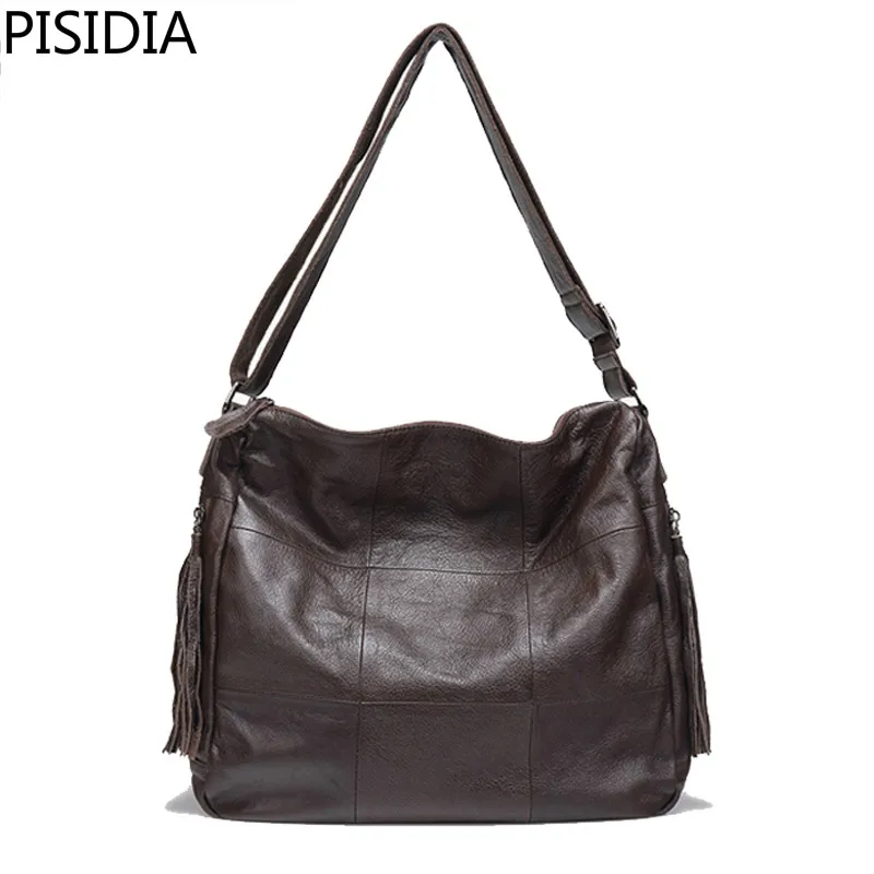 

2018 Promotion Rushed 100% Genuine Leather Women Handbags European And American Style Female Shoulder Bag Simply Design Plaid