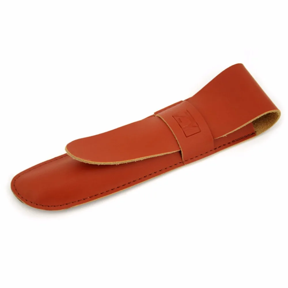 Travel Genuine Leather Razor Bag Case Holder Long Handle Straight Razor