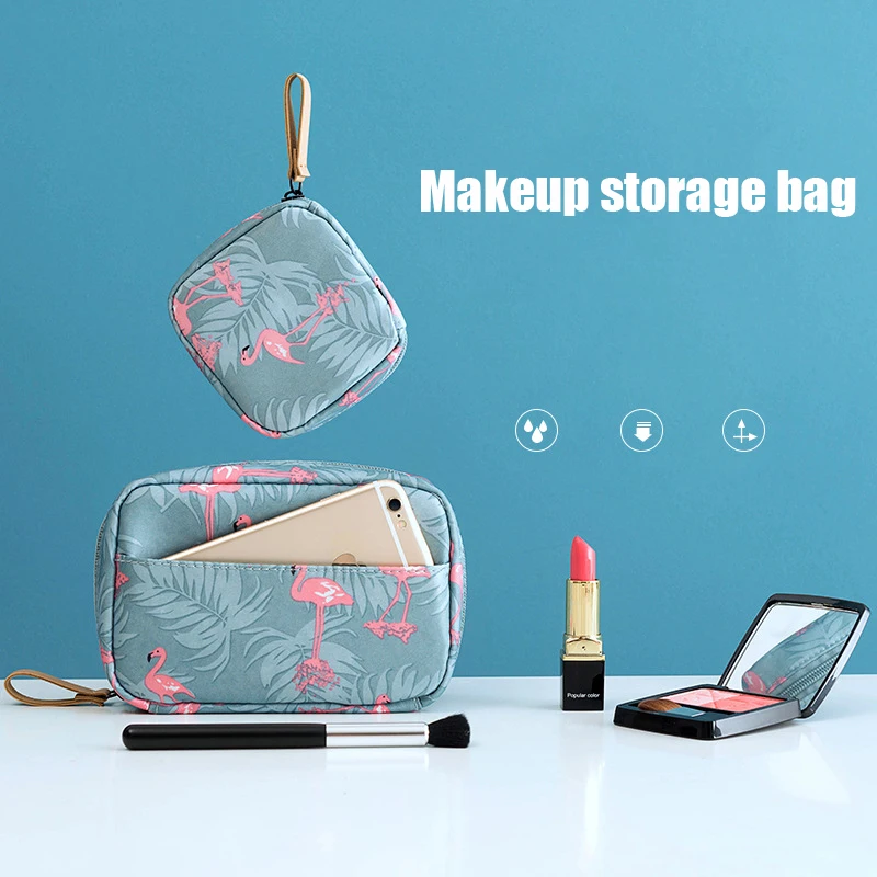 2019 Mini Women Organizer Cosmetic Bag Portable Storage Lipstick Makeup Bag Travel MakeUp Pouch Sanitary Napkins Package