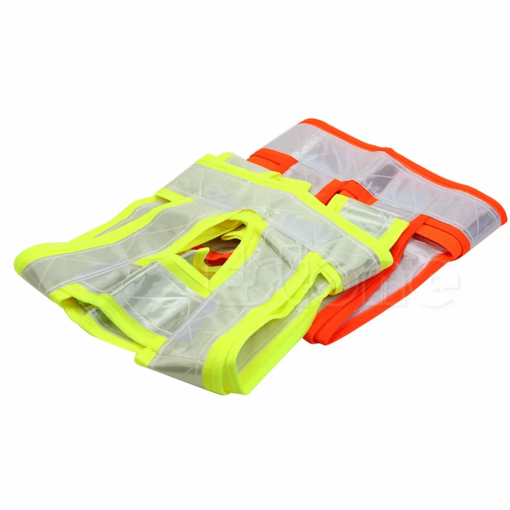 

Hi Visibility Safety Jacket Zipped Vest Waistcoat Workwear Reflective Hi Vis Viz