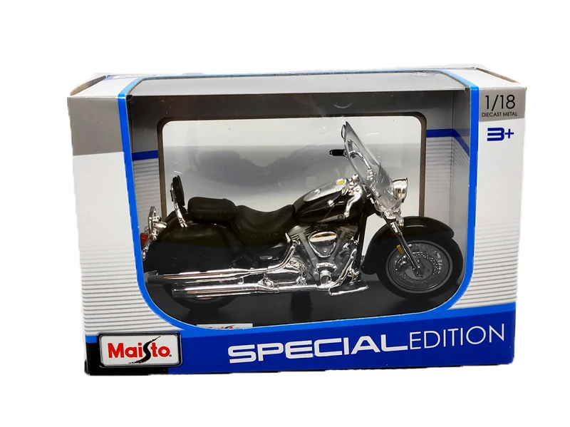 Maisto 1:18 Yamaha 2001 Road Star Silverado Литая модель мотоцикла