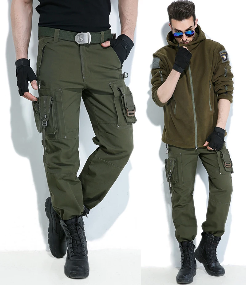 Брюки-карго, комбинезоны, Мужская армейская одежда, тактические штаны, военная коленная Подушка, мужские военные камуфляжные штаны в армейском стиле, прямые брюки