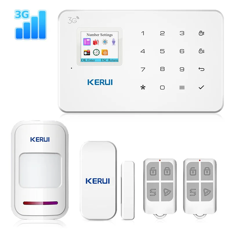 KERUI G183 WCDMA 3G беспроводная домашняя система охранной сигнализации GSM с