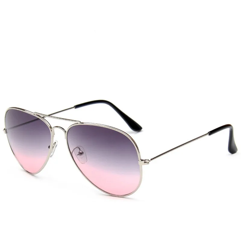LeonLion, градиентные солнцезащитные очки для вождения, женские зеркальные очки из сплава, женские ретро металлические очки, Lunette De Soleil Femme UV400 - Цвет линз: SilverGrayPink