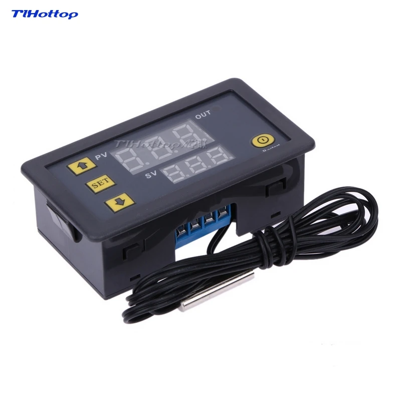 

AC 110V 220V Digital Thermostat Regulator Thermometer Temperature Sensor Meter Heat TLHOTTOP