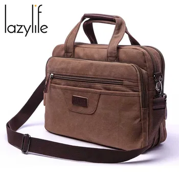 

LAZYLIFE Men Casual Briefcase Business Shoulder Bag Messenger Bags Computer Laptop Handbag Bag Men's Travel Bags