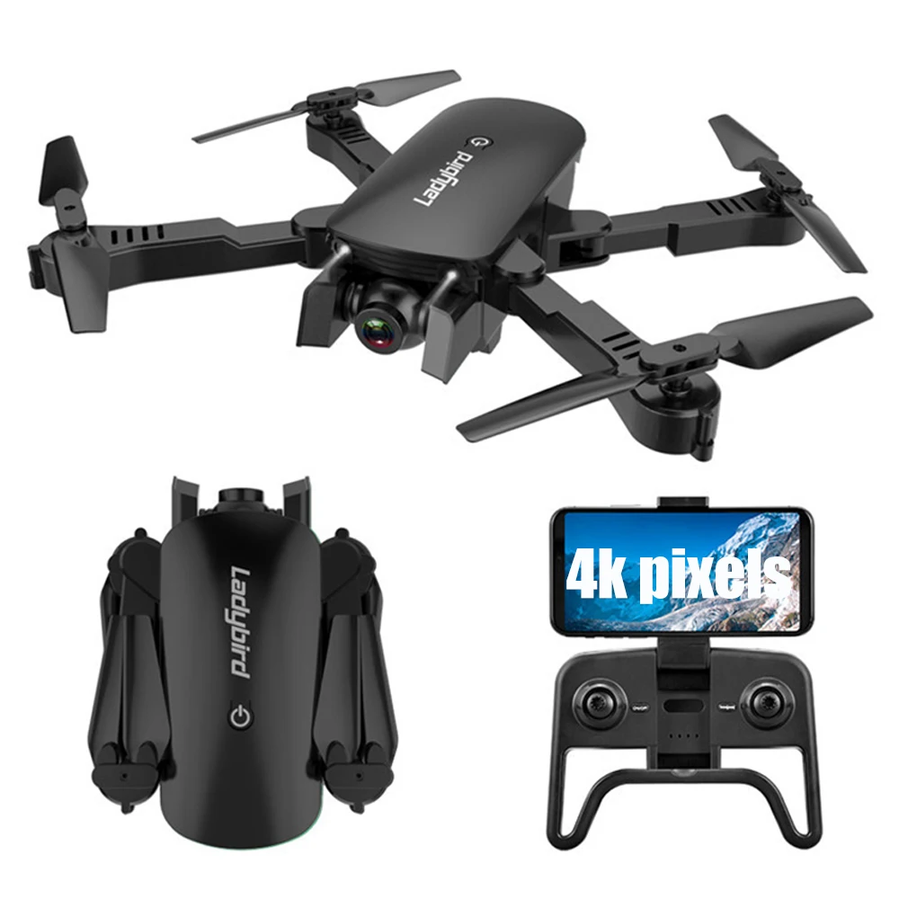 New 4K Dual camera Drone HD Camera Follow me WIFI FPV RC Quadcopter Foldable Selfie Live Video Altitude Hold Auto Return RC Dron