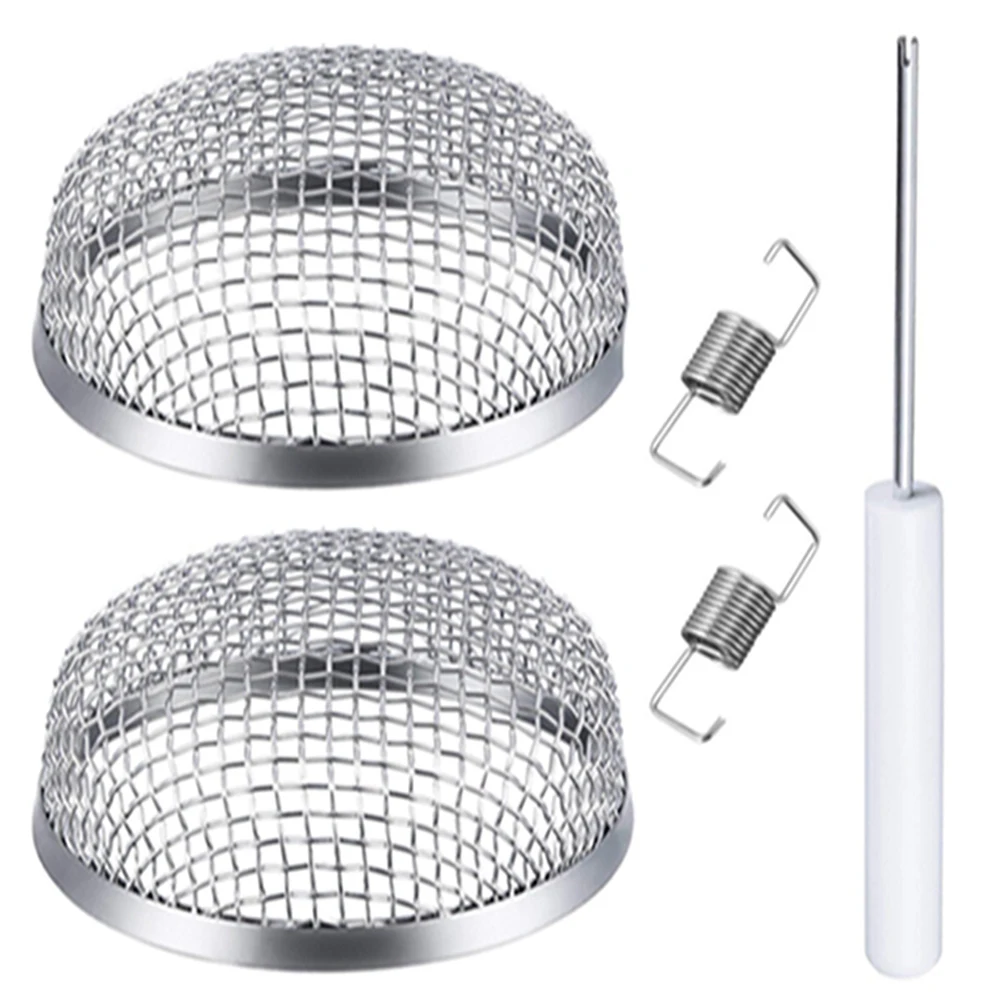 

Stainless Steel Flying Insect Screen RV Furnace Vent Cover Mesh with Installation Tool Caravan Accessories