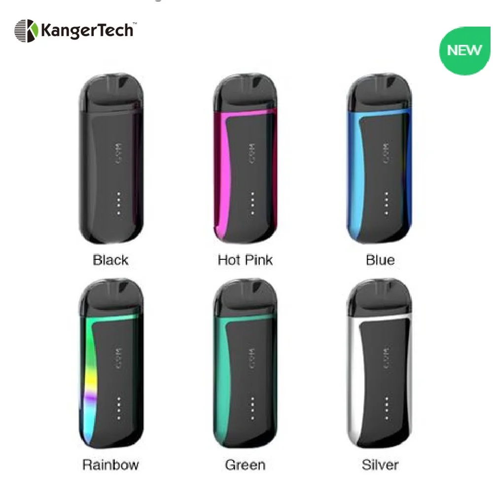 

Original Kangertech GEM Pod Starter Kit 500mAh Built-in Battery wi/ 2ml Refillable pod 1.2ohm ceramic coil Vape Pod vs Drag Nano