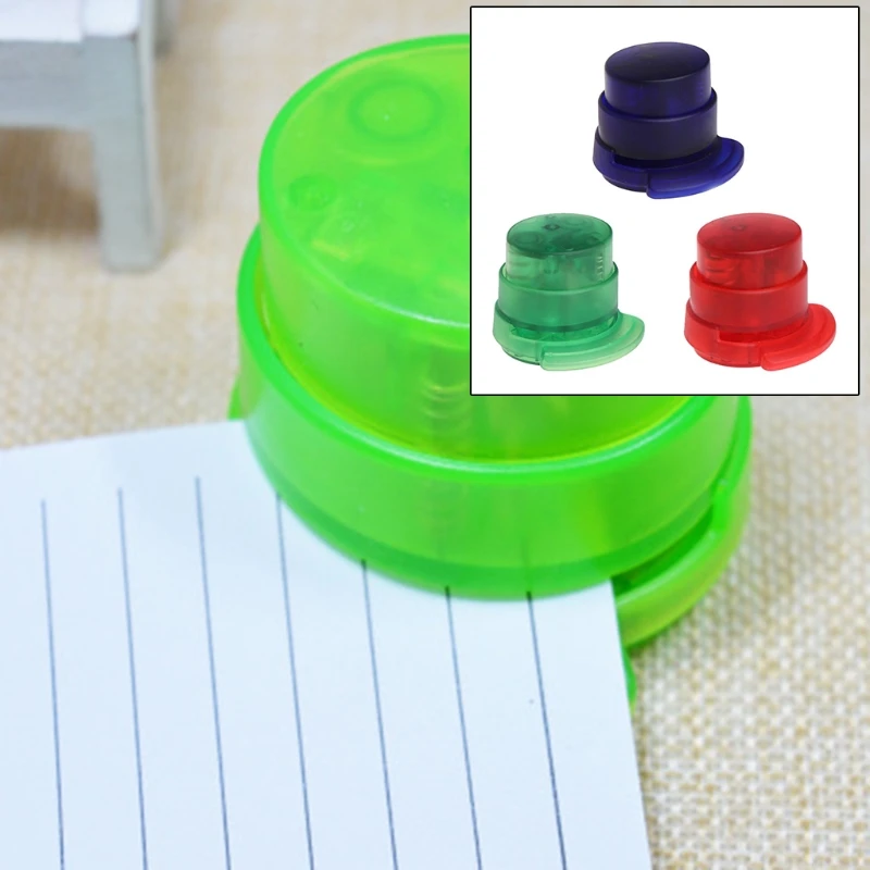 Novelty Clear Staple Free Stapler Eco Stapler Paper Binding Binder